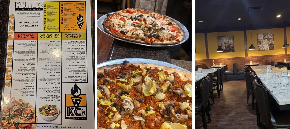 KC's Artisan Pizza and Wine Bar Menu